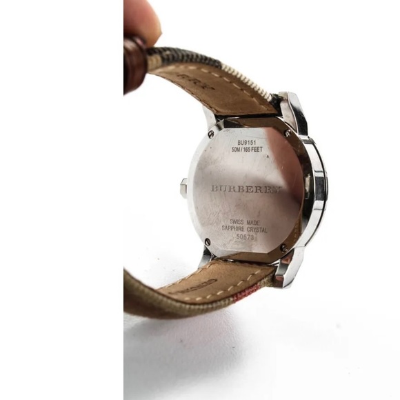 EUC Burberry Women's The City Watch Brown/Red/Black - Picture 8 of 8